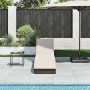 Tumbona plegable con cojín y espacio marrón ratán sintético von , Liegen - Ref: Foro24-4104221, Preis: 233,92 €, Rabatt: %
