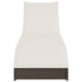 Tumbona plegable con cojín y espacio marrón ratán sintético von , Liegen - Ref: Foro24-4104221, Preis: 233,92 €, Rabatt: %