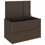 Tumbona plegable con cojín y espacio marrón ratán sintético von , Liegen - Ref: Foro24-4104221, Preis: 233,92 €, Rabatt: %
