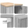 Armarios 2 uds para garaje madera ingeniería gris sonoma von , Armarios industriales - Ref: Foro24-3328301, Preis: 87,02 €, R...