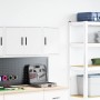 Armario de pared para garaje madera de ingeniería blanco von , Armarios industriales - Ref: Foro24-860607, Preis: 26,44 €, Ra...