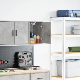 Armario de pared para garaje madera de ingeniería gris hormigón by , Armarios industriales - Ref: Foro24-860613, Price: 27,32...