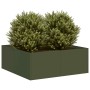 Jardinera acero verde oliva 80x80x30 cm von , Töpfe und Pflanzgefäße - Ref: Foro24-860804, Preis: 58,03 €, Rabatt: %