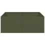 Jardinera acero verde oliva 80x80x30 cm von , Töpfe und Pflanzgefäße - Ref: Foro24-860804, Preis: 58,03 €, Rabatt: %