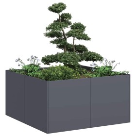 Jardinera de acero laminado en frío antracita 80x80x40 cm de , Maceteros y jardineras - Ref: Foro24-860740, Precio: 79,34 €, ...