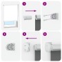 Estor Enrollable Opaco Blanco 100x150 cm Tela Ancho 95,7 cm by , Blinds and blinds - Ref: Foro24-4011908, Price: 19,81 €, Dis...