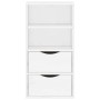 Mueble auxiliar con cajones ODDA blanco 40x24x79 cm madera pino by , Sideboards - Ref: Foro24-4103594, Price: 64,40 €, Discou...