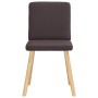 Sillas de comedor 2 unidades tela marrón oscuro de , Sillas de comedor - Ref: Foro24-4101201, Precio: 103,15 €
