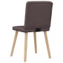 Sillas de comedor 2 unidades tela marrón oscuro by , dining chairs - Ref: Foro24-4101201, Price: 103,21 €, Discount: %
