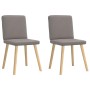 Sillas de comedor 2 unidades tela gris taupé by , dining chairs - Ref: Foro24-4101203, Price: 103,21 €, Discount: %
