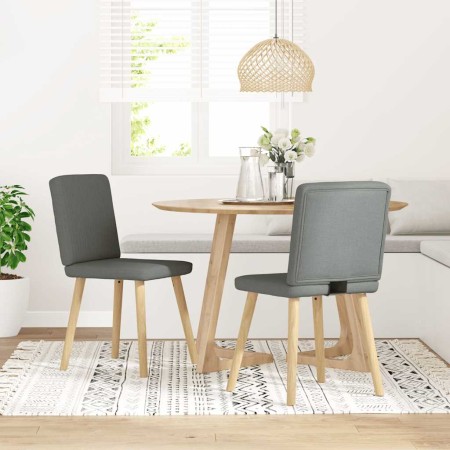 Sillas de comedor 2 unidades tela gris oscuro von , Essstühle - Ref: Foro24-4101198, Preis: 101,95 €, Rabatt: %