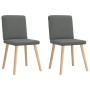 Sillas de comedor 2 unidades tela gris oscuro von , Essstühle - Ref: Foro24-4101198, Preis: 101,95 €, Rabatt: %