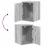 Armarios 2 uds para garaje madera ingeniería gris sonoma by , Armarios industriales - Ref: Foro24-3328265, Price: 68,74 €, Di...