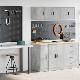Armarios 2 uds para garaje madera de ingeniería ris hormigón von , Armarios industriales - Ref: Foro24-3328290, Preis: 74,02 ...