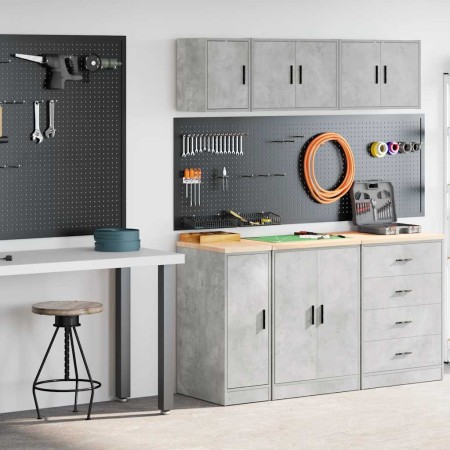 Armarios 2 uds para garaje madera de ingeniería ris hormigón by , Armarios industriales - Ref: Foro24-3328290, Price: 71,96 €...