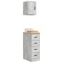 Armarios 2 uds para garaje madera de ingeniería ris hormigón de , Armarios industriales - Ref: Foro24-3328317, Precio: 103,16 €