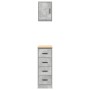 Armarios 2 uds para garaje madera de ingeniería ris hormigón de , Armarios industriales - Ref: Foro24-3328317, Precio: 103,16 €