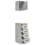 Armarios 2 uds para garaje madera de ingeniería ris hormigón de , Armarios industriales - Ref: Foro24-3328317, Precio: 103,16 €