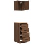 Armarios 2 uds para garaje madera ingeniería marrón roble by , Armarios industriales - Ref: Foro24-3328329, Price: 108,48 €, ...