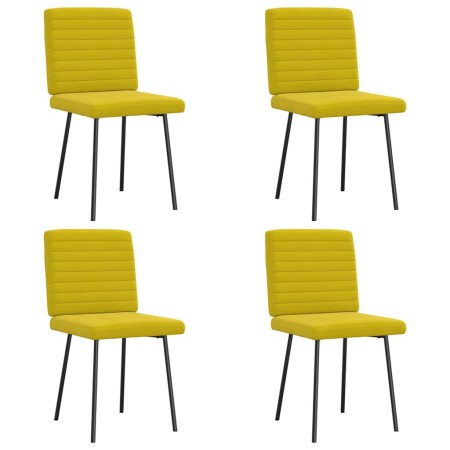 Sillas de comedor 4 unidades terciopelo amarillo by , dining chairs - Ref: Foro24-3315263, Price: 166,56 €, Discount: %