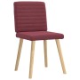 Sillas de comedor 4 unidades tela rojo tinto de , Sillas de comedor - Ref: Foro24-3315277, Precio: 200,74 €, Descuento: %
