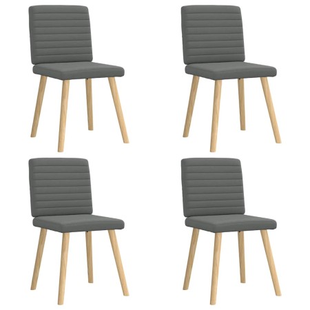 Sillas de comedor giratorias 4 unidades tela gris oscuro de , Sillas de comedor - Ref: Foro24-3315275, Precio: 200,74 €, Desc...