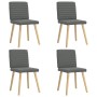 Sillas de comedor giratorias 4 unidades tela gris oscuro de , Sillas de comedor - Ref: Foro24-3315275, Precio: 200,74 €, Desc...