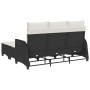 Set de sofás de jardín en forma de L con cojines 3 pzas negro by , Garden sets - Ref: Foro24-3328638, Price: 370,94 €, Discou...