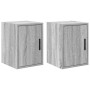 Armarios de pared 2 uds para garaje madera gris sonoma by , Armarios industriales - Ref: Foro24-860618, Price: 41,12 €, Disco...