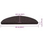 Alfombrilla autoadhesiva escalera 20 uds negro 65x22,5x3,5 cm de , Alfombrillas para escalones - Ref: Foro24-3365906, Precio:...