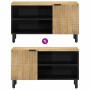 Mueble de TV madera maciza mango marrón 80x31,5x46 cm by , CD and DVD storage - Ref: Foro24-4017735, Price: 87,47 €, Discount: %