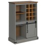 Vinoteca HALDEN con botelleros y puerta corredera gris pino by , Wine and liquor cabinets - Ref: Foro24-4018447, Price: 259,2...