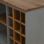 Vinoteca HALDEN con botelleros y puerta corredera gris pino by , Wine and liquor cabinets - Ref: Foro24-4018447, Price: 259,2...