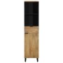 Mueble de baño de madera maciza de mango marrón 38x33x160 cm by , Bathroom furniture - Ref: Foro24-4017742, Price: 191,22 €, ...
