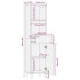 Mueble de baño de madera maciza de mango marrón 38x33x160 cm by , Bathroom furniture - Ref: Foro24-4017742, Price: 191,22 €, ...