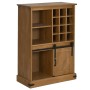 Vinoteca HALDEN con botelleros y puerta corredera de pino von , Wein- und Spirituosenschränke - Ref: Foro24-4018445, Preis: 2...