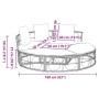 Tumbona cama de jardín sin capota de ratán sintético by , Outdoor beds - Ref: Foro24-4108237, Price: 316,78 €, Discount: %