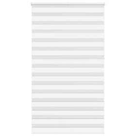 Estor cebra blanco 130x230 cm tejido ancho 125,9 cm poliéster by , Blinds and blinds - Ref: Foro24-4014813, Price: 39,68 €, D...