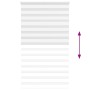 Estor cebra blanco 130x230 cm tejido ancho 125,9 cm poliéster de , Persianas y estores - Ref: Foro24-4014813, Precio: 34,70 €...