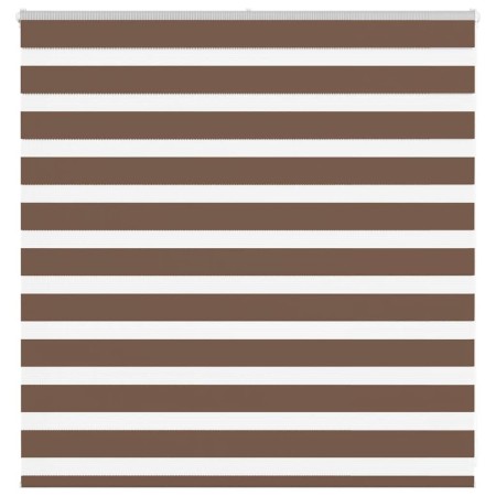 Estor cebra marrón 145x100 cm tejido ancho 140,9 cm poliéster by , Blinds and blinds - Ref: Foro24-4014322, Price: 24,91 €, D...