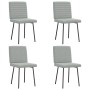 Sillas de comedor 4 unidades terciopelo gris claro von , Essstühle - Ref: Foro24-3315256, Preis: 165,99 €, Rabatt: %