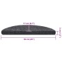 Alfombrilla autoadhesiva escalera 20 uds gris oscuro 56x17x3 cm by , Stair mats - Ref: Foro24-3365668, Price: 46,25 €, Discou...