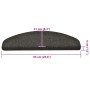 Alfombrilla autoadhesiva escalera 30 uds antracita 65x21x4 cm de , Alfombrillas para escalones - Ref: Foro24-3365663, Precio:...