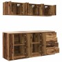 Armarios 6 uds para garaje madera ingeniería antigua madera von , Armarios industriales - Ref: Foro24-3328348, Preis: 399,98 ...