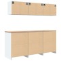 Armarios 6 uds para garaje madera de ingeniería blanco von , Armarios industriales - Ref: Foro24-3328341, Preis: 444,51 €, Ra...