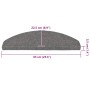 Alfombrilla autoadhesiva escalera 30 uds gris 65x22,5x3,5 cm by , Stair mats - Ref: Foro24-3365912, Price: 68,15 €, Discount: %
