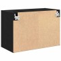 Armario de pared para garaje madera de ingeniería negra de , Armarios industriales - Ref: Foro24-860645, Precio: 54,37 €, Des...