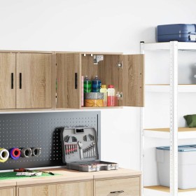 Armario de pared para garaje madera de ingeniería roble sonoma by , Armarios industriales - Ref: Foro24-860647, Price: 45,92 ...