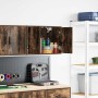 Armario de pared para garaje madera de ingeniería roble ahumado