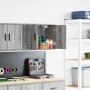 Armario de pared para garaje madera de ingeniería gris sonoma